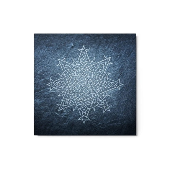 Morning Star Fire - Blue Slate - Metal Print