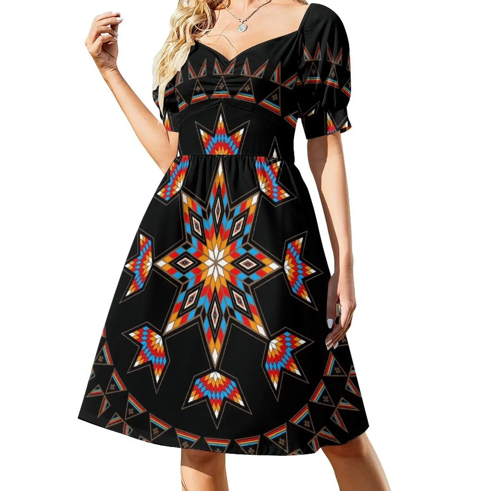 Morning Star ShortSleeved Dress Female clothing luxury evening dresses for  women 2025 women evening dress - Walmart.com