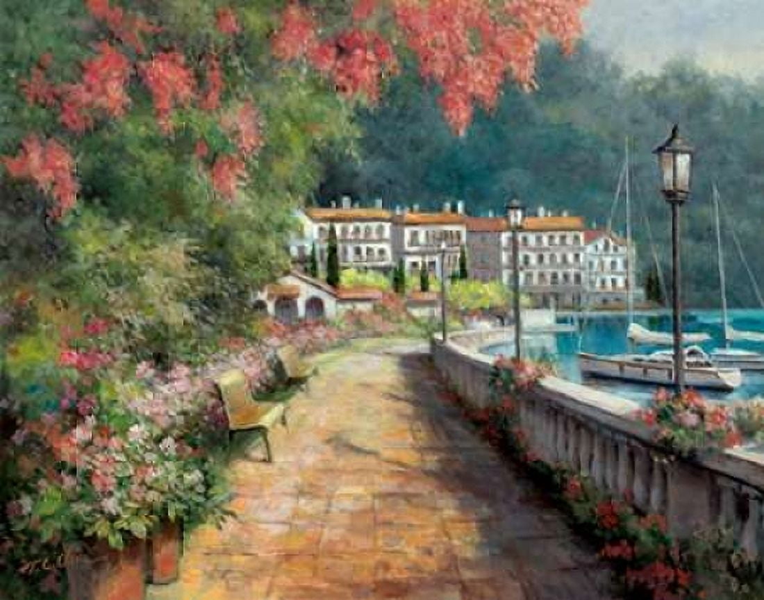 Morning Stroll Canvas Art - TC Chiu (22 x 28)