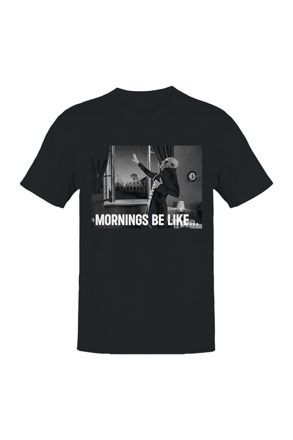 Morning Struggles Gothic Meme Men's T-shirt