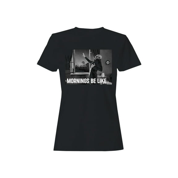 Morning Struggles Gothic Meme Women's T-shirt