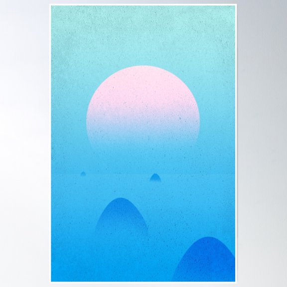 Morning Sun Poster Wall Art, Modern Wall Decor, 16x24 UNFRAMED