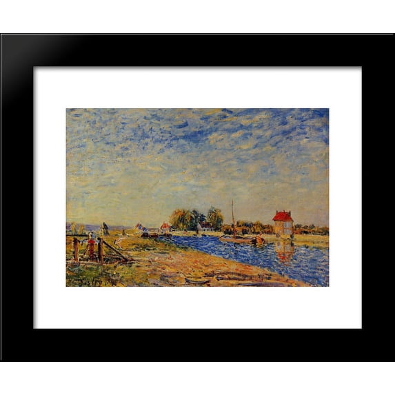 Morning Sun, Saint Mammes 20x24 Framed Art Print by Alfred Sisley