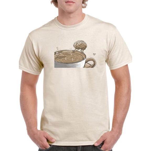 Morning Swim T-Shirt Men -Muzaffar Yulchiboev Designs, Male Small