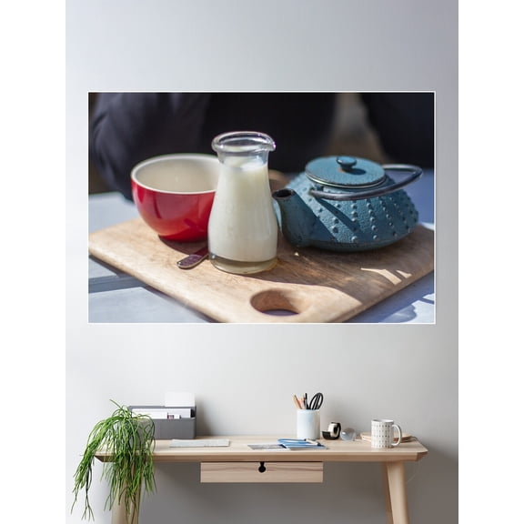 Morning Tea Poster Wall Art, Modern Wall Decor For Living Room Bedroom, 12x18 UNFRAMED