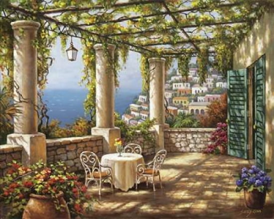 Morning Terrace I Canvas Art - Sung Kim (24 x 30)
