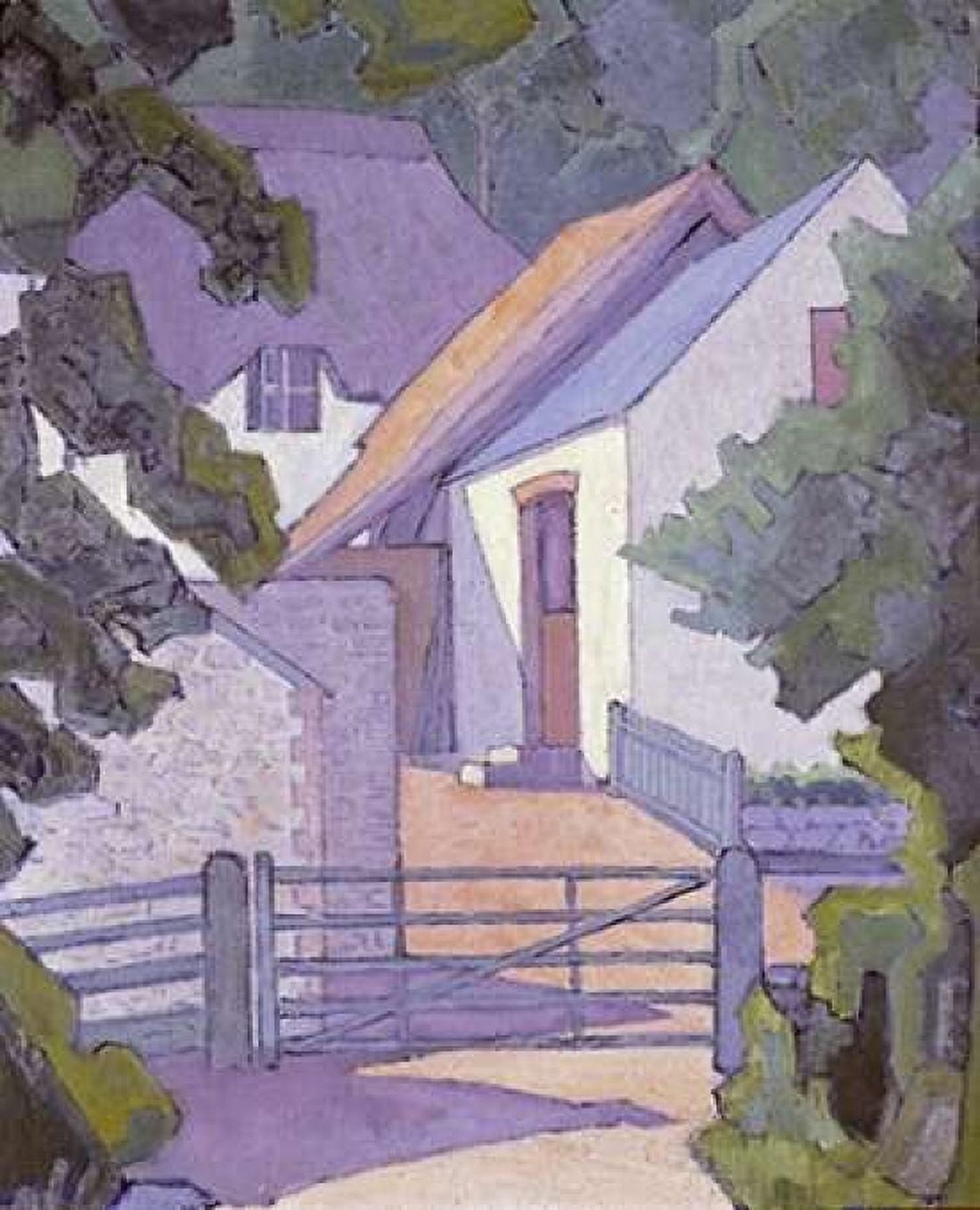Morning The South Downs Canvas Art - Robert Bevan (20 x 24)