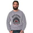 thumbnail image 1 of Morning Wood Campground Pitch A Tent Men's Crewneck Sweatshirt Brisco Brands X, 1 of 6