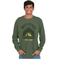 thumbnail image 1 of Morning Wood Campground Pitch A Tent Men's Long Sleeve Tee T Shirt Brisco Brands X, 1 of 6