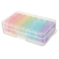thumbnail image 1 of Morning and Night Rainbow Color 7 Days AM PM Medicine Dispenser Pill Box Health Care Tool Medicine Storage Box TRANSPARENT, 1 of 8