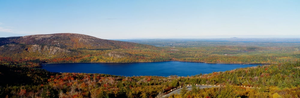 Morning at Acadia National Park Maine Canvas Art - Panoramic Images (27 x 9)