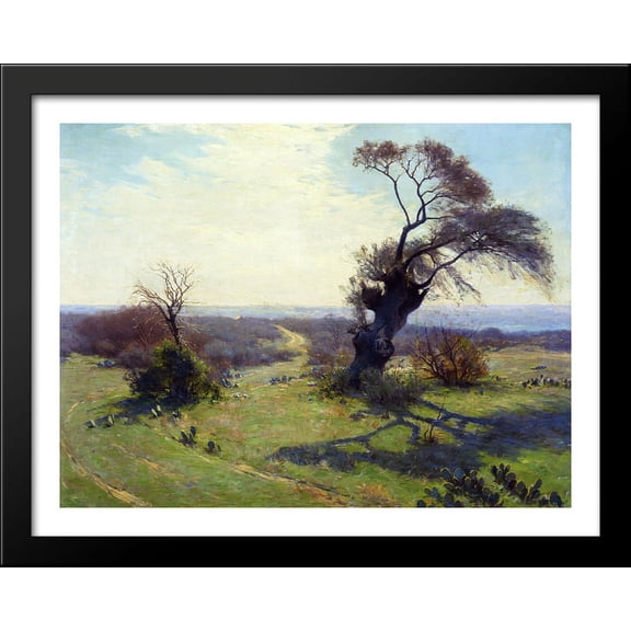 Morning in Spring 36x28 Large Black Wood Framed Print Art by Robert Julian Onderdonk