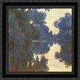thumbnail image 1 of Morning on the Seine 20x20 Black Ornate Wood Framed Canvas Art by Monet, Claude, 1 of 2
