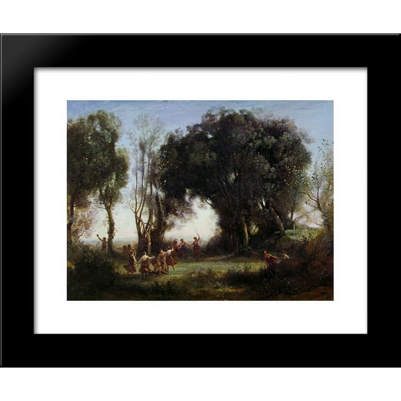 Morning, the Dance of the Nymphs 20x24 Framed Art Print by Camille Corot