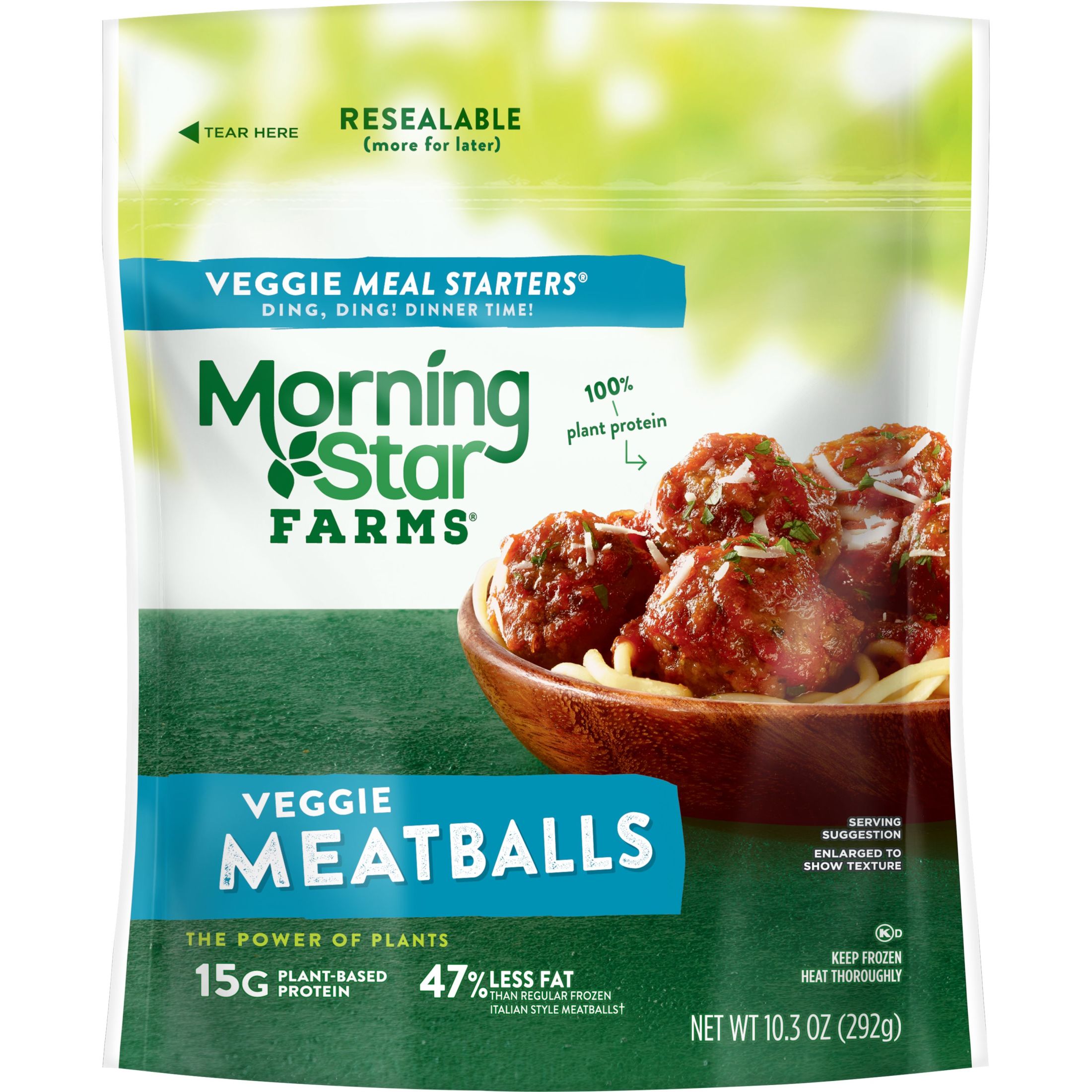 MorningStar Farms Meal Starters Original Meatless Meatballs, Vegan ...