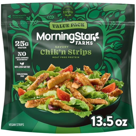 MorningStar Farms Meal Starters Original Vegan, Meat Free, 13.5 oz Bag