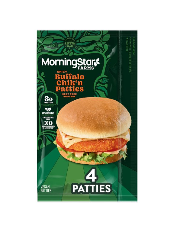 Spicy Buffalo Vegan, Meat Free, 10 oz, 4 Count Bag