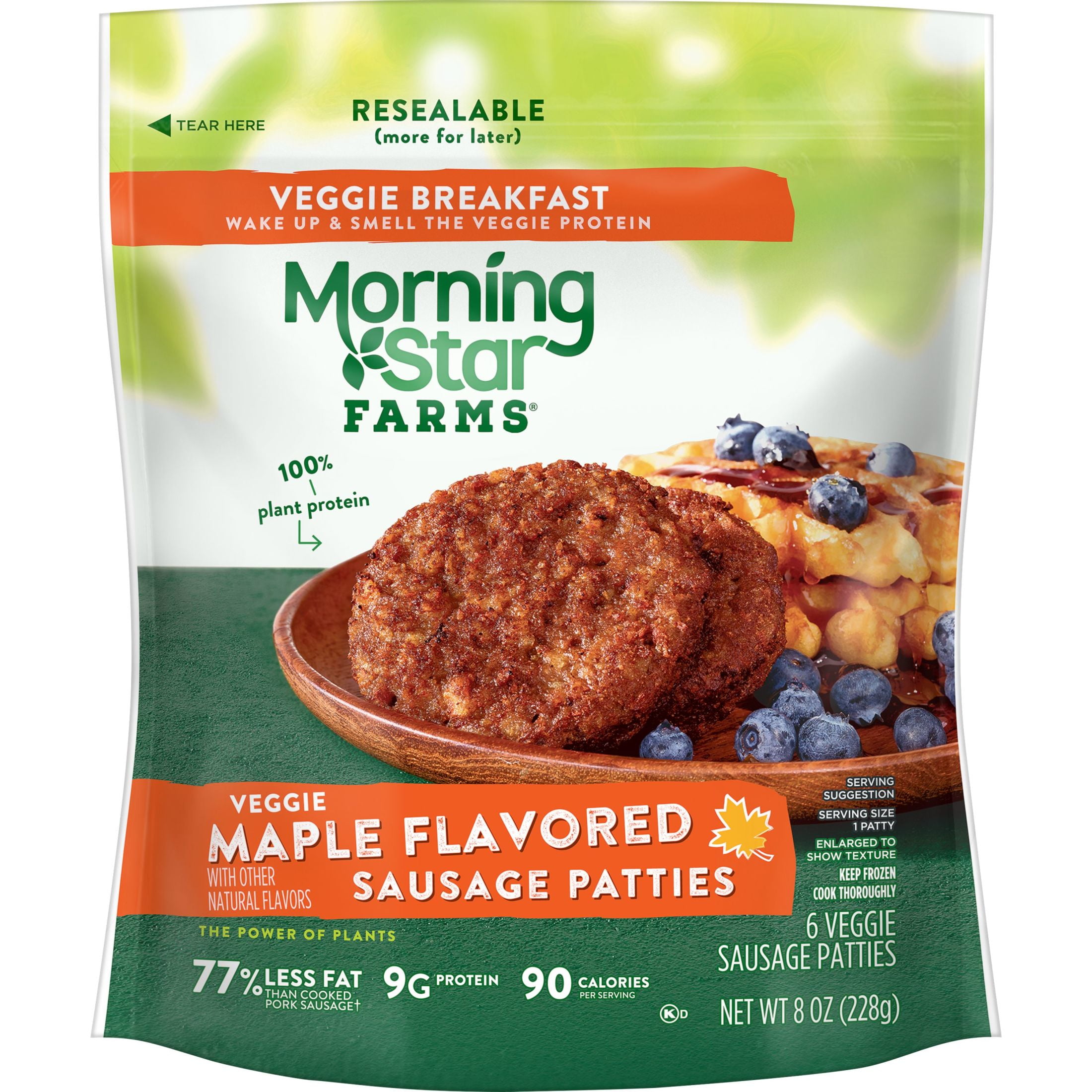 MorningStar Farms Veggie Breakfast Maple Flavored Meatless Sausage