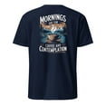 thumbnail image 1 of Mornings Are For Coffee and Contemplation BACK PRINT T-Shirt (Navy, L), 1 of 4