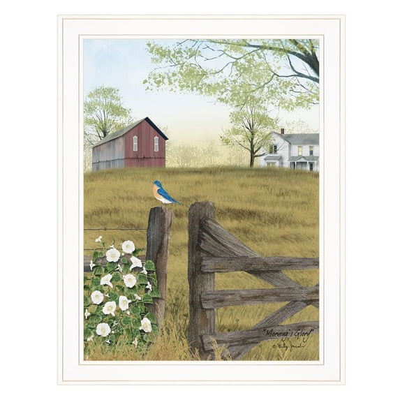 TrendyDecor4U Morning'S Glory By Billy Jacobs Framed Print BJ1133A-226G