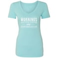 thumbnail image 1 of Mornings are for coffee and contemplation Womens V-Neck T-Shirt, 1 of 3