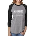 thumbnail image 1 of Mornings are for coffee and contemplationUnisex 3/4 Sleeve Baseball Raglan Tee, 1 of 2