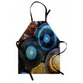 thumbnail image 1 of Moroccan Apron Handcrafts Shot at the Market in Morocco Antiquity Tradition Old Touristic Places, Unisex Kitchen Bib Apron with Adjustable Neck for Cooking Baking Gardening, Multicolor, by Ambesonne, 1 of 3