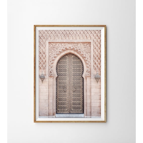 Moroccan Architecture Art Boho Decor Arabic Door Pastel Travel Poster Unframed Paper Print