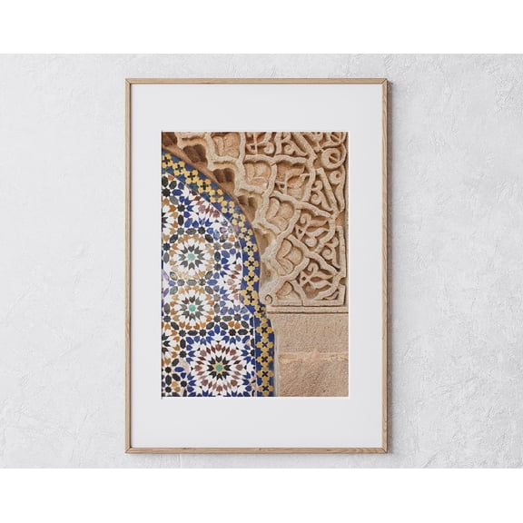 Moroccan Architecture Print, Marrakech, Moroccan Photography Print, Wall Art, Modern Wall Decor, 16x24 UNFRAMED