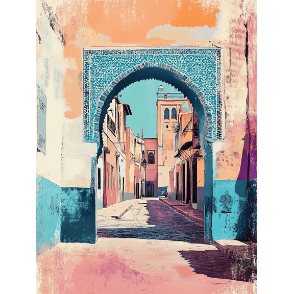 Moroccan Archway Canvas Wall Art Perfect for Living Room Bedroom Dining Room Office and Hallway Decor