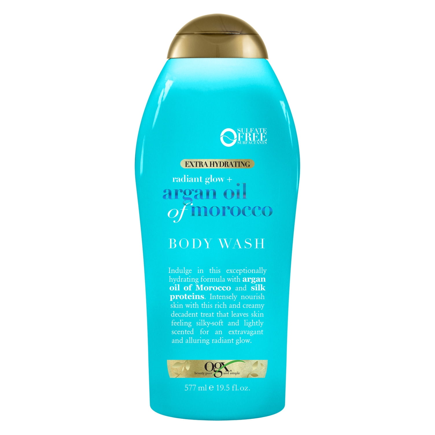 OGX Radiant Glow + Argan Oil of Morocco Body Wash, 19.5 fl. oz