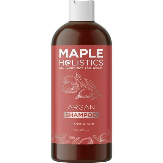 Moroccan Argan Oil Shampoo for Dry Hair - Sulfate Free Curly Hair Shampoo for Thinning Hair Care and Color Treated Hair - Moisturizing Volume Shampoo for Men and Women, 8 fl oz