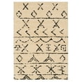 thumbnail image 1 of Moroccan Atlas Ivory Rug 3x5 Shag Distressed Geometric Modern Floor Covering, 1 of 6
