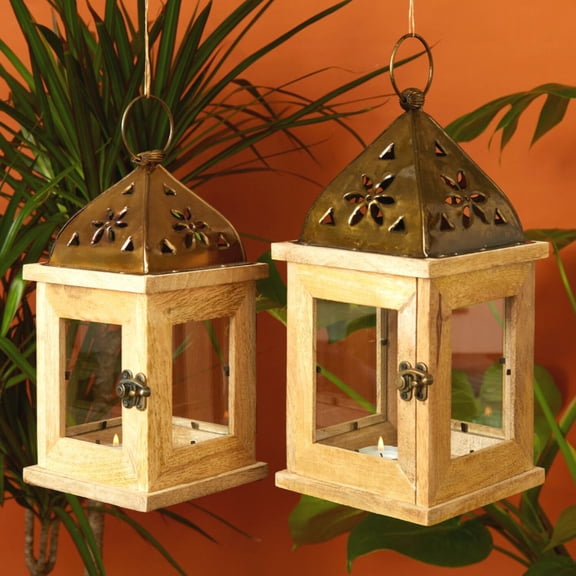 Moroccan Bird Cage Minaret Lantern Set