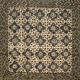 thumbnail image 1 of Moroccan Block Print Cotton Table Napkin 18" x 18"  Indigo Blue, 1 of 1