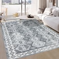 thumbnail image 1 of Moroccan Boho Area Rugs, Vintage Anti-Slip Low-Pile Carpet for Living Room Bedroom, 8'x10', 1 of 1