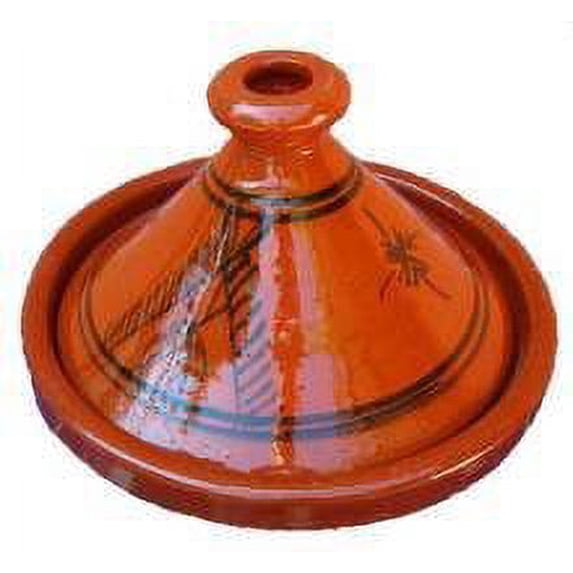 Moroccan Cooking Tagine Handmade Lead Free Safe Glazed Medium 10 inches Across Traditional