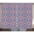 thumbnail image 1 of Ambesonne Moroccan Curtains 2 Panel Set, Star Pattern, 108" x 63", Multicolor, 1 of 3