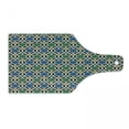 thumbnail image 1 of Moroccan Cutting Board, Geometric Hexagonal Pattern Stars Style Eastern Zellige Art, Decorative Tempered Glass Cutting and Serving Board, Wine Bottle Shape, Green Blue Black, by Ambesonne, 1 of 1