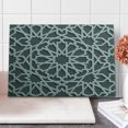 thumbnail image 1 of Moroccan Cutting Board, Historical Heraldic Empire Design Interlace Form Mix of Star Flowers Motifs Print, Decorative Tempered Glass Cutting and Serving Board, Large Size, Grey, by Ambesonne, 1 of 5