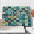 thumbnail image 1 of Moroccan Cutting Board, Patchwork Pattern Different Colorful Original Tunisian, Decorative Tempered Glass Cutting and Serving Board, Large Size, Multicolor, by Ambesonne, 1 of 1