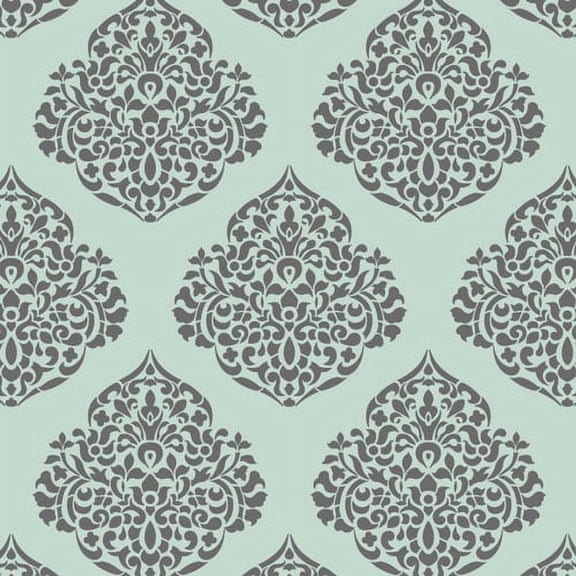 Moroccan Damask All Over Wall Stencil - Large - 15 Inch - 3738 by Designer Stencils