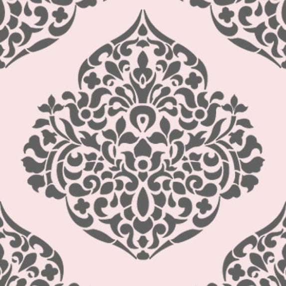 Moroccan Damask Wall Stencil - 12 Inch - 3737 by Designer Stencils ...