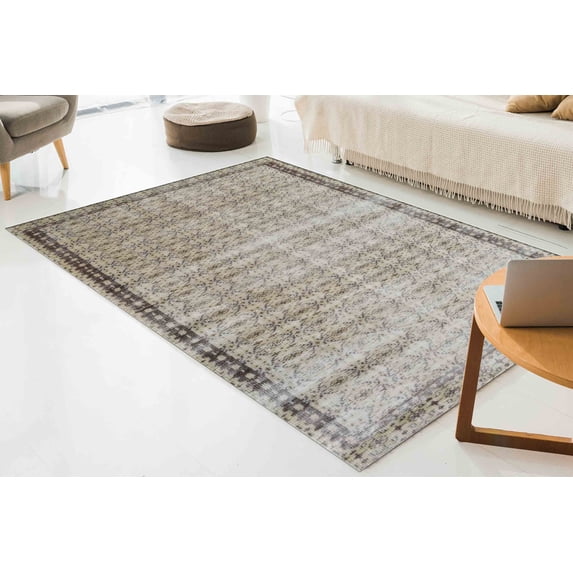 Moroccan Design Rugs, Antique Decor Rugs, Office Decor Rugs, Turkish Rugs, Green Rugs, Kitchen Rug, Bridesmaid Gift Rug, Soft Rug, Large Rug, 2.6'x6.5' - 80x200 cm