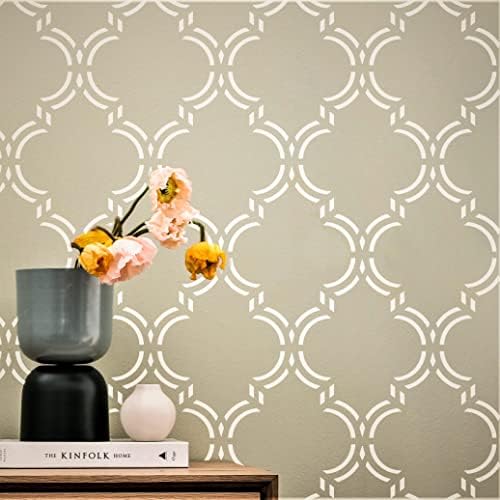 , Moroccan Elegant, (16"x40") XL Stencil, Ethnic Large Wall Stencil ...
