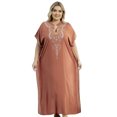 thumbnail image 1 of Moroccan Embroidered Kaftan Abaya Dresses for Women Batwing Sleeve Caftan Loungewear Maxi Beach Tunic Plus Size Africa Robe Casual Summer Outfis, 1 of 9