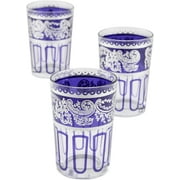 Moroccan Essaouira Tea Glass, Blue, Set Of 6