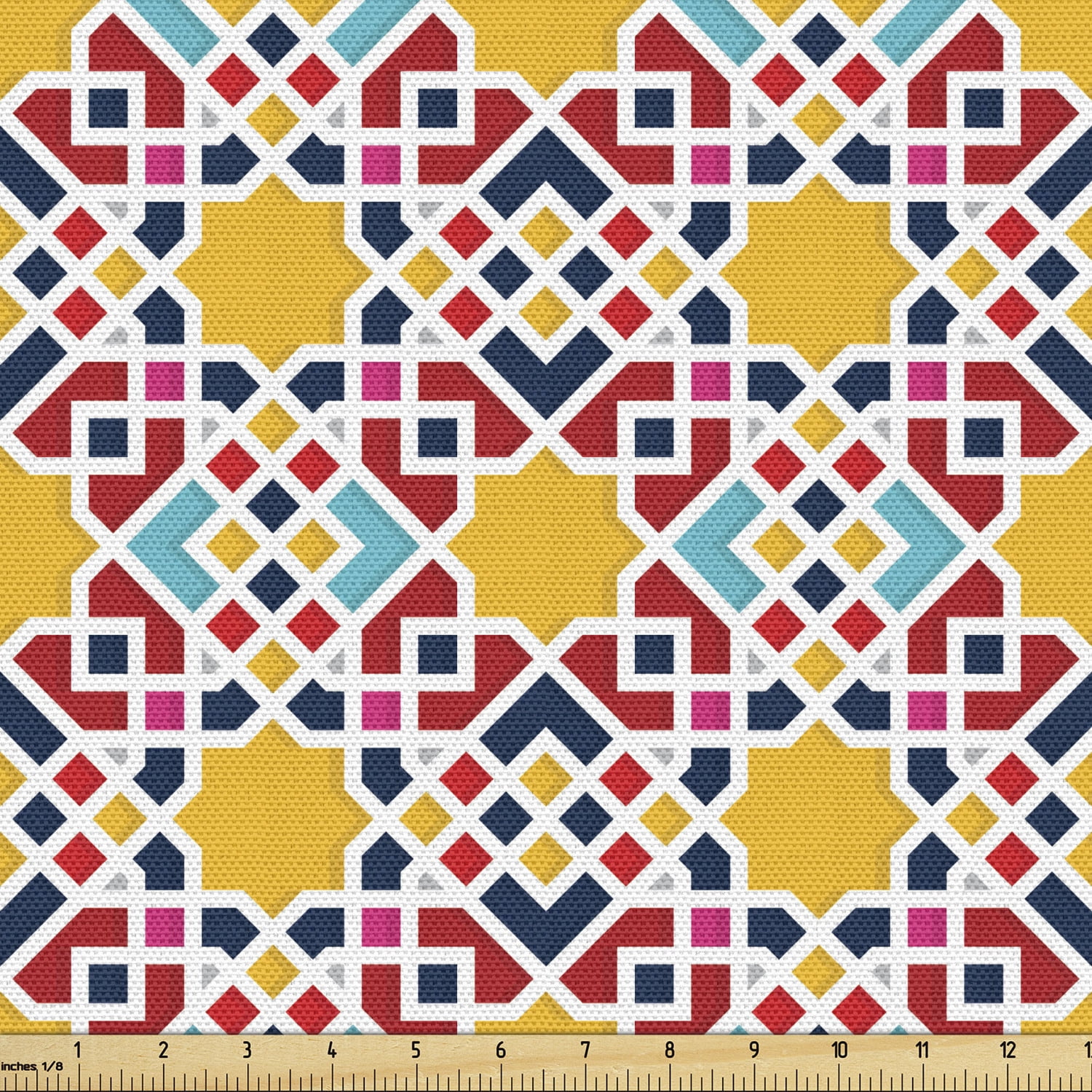Moroccan Fabric by the Yard, Continuous Modernized Traditional ...