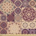 thumbnail image 1 of Ambesonne Moroccan Fabric by the Yard Upholstery, Ornate Ceramic Tiles, 10 Yards, Pale Orange Dark Blue, 1 of 4