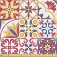 thumbnail image 1 of Ambesonne Moroccan Fabric by the Yard Upholstery, Italian Inspired Motif, 10 Yards, Multicolor, 1 of 4